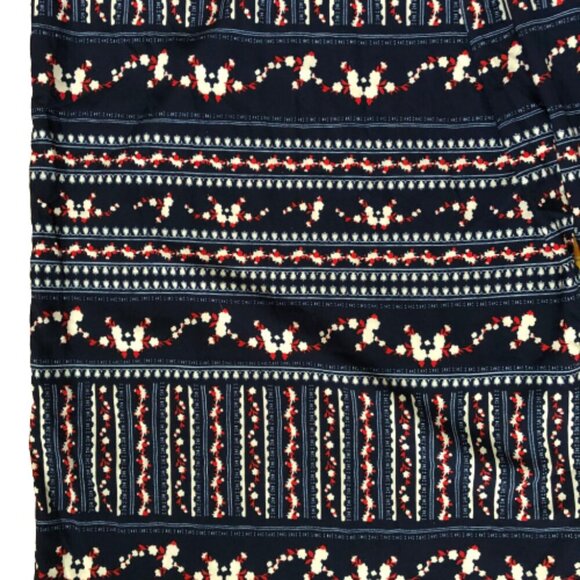 Wide leg multi-colored drawstring waist loose flowy pants - Picture 6 of 12